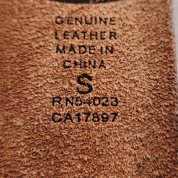 Old Navy Leather Belt with Rhinestone Buckle - Picture 8 of 13